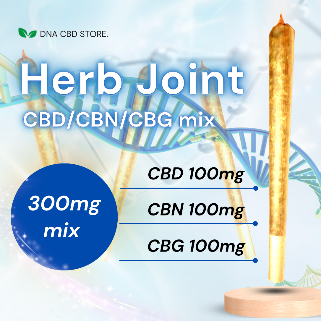 High concentration CBD/CBN/CBG MIX herbal joint 3 pieces ~ 